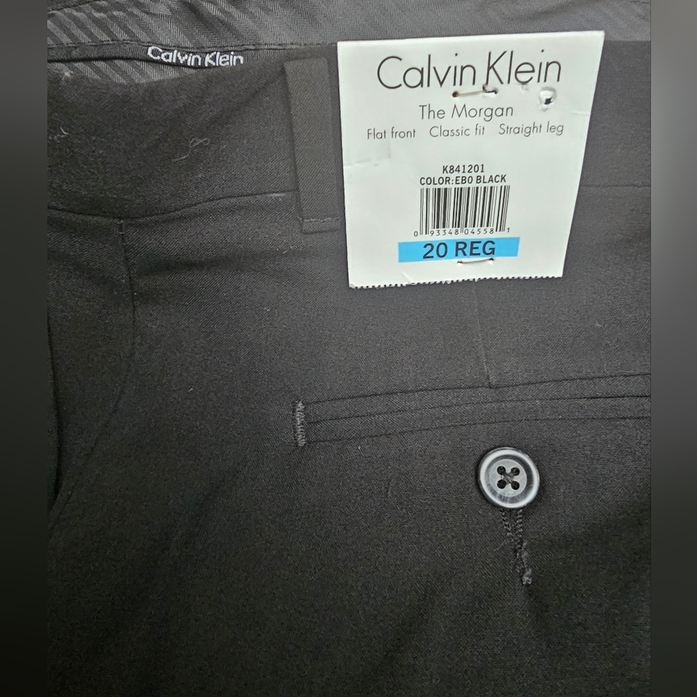 Calvin Klein CK Morgan Boys Formal Black Dress Suit Pants Trousers Size 20 NWOT